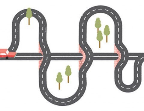 illustration of a road