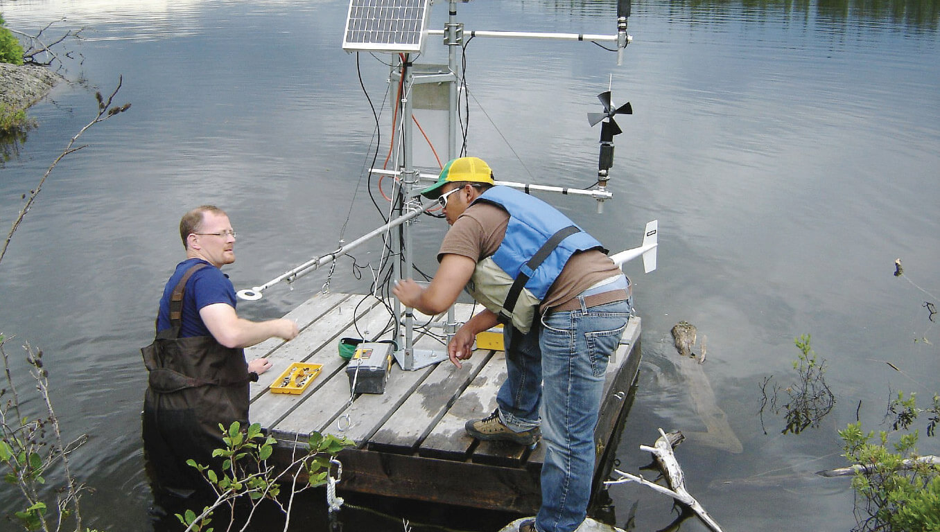 a man working on something