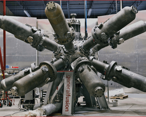 A prototype of a magnetized target fusion reactor being developed by General Fusion of Vancouver