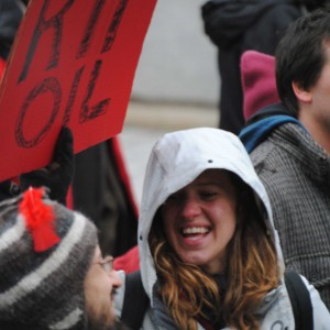 Just one of the many smiles flashed, particularly among the young people in attendance.