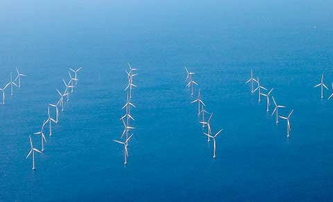 Lillgrund Wind Farm off the coast of Southern Sweden