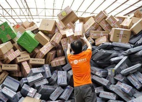 No quick fix for China’s waste issues | An image of e-commerce packaging waste