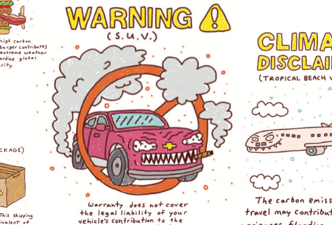 carbon footprint warning labels