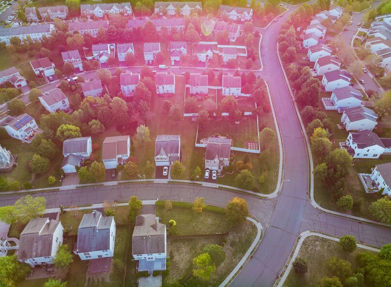3 Ways to Build Homes Resilient to Climate Change | Image of houses from above