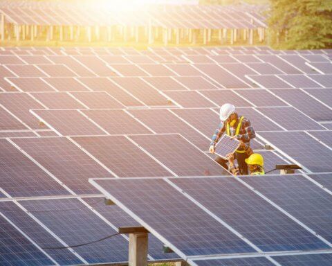 Clean economy solar panel project