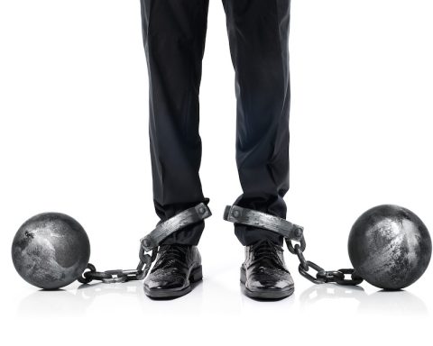 companies using forced labour - worker in chains