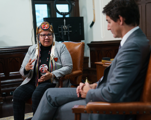 First Nations infrastructure gap budget Justin Trudeau meets with the Assembly of First Nations National Chief, RoseAnne Archibald Corporate Knights
