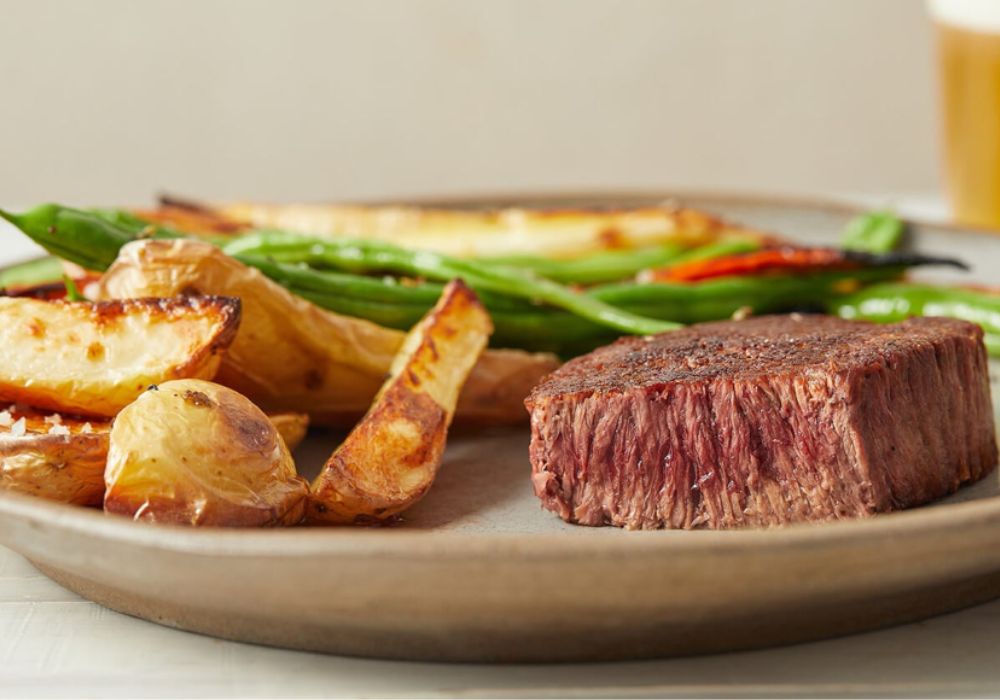 steak, vegan, plant-based, emissions