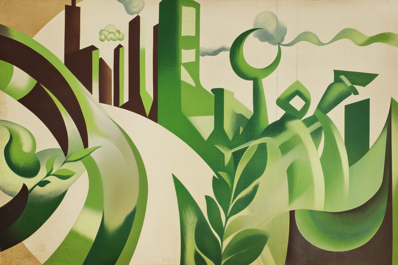 A scene representing the energy transition