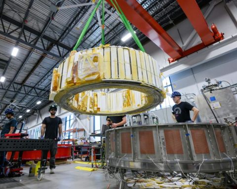 A record-breaking electromagnet called the Central Solenoid Model Coil created by Commonwealth Fusion Systems