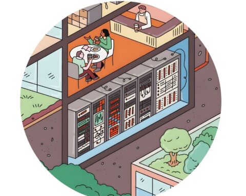 Using waste heat from computer servers