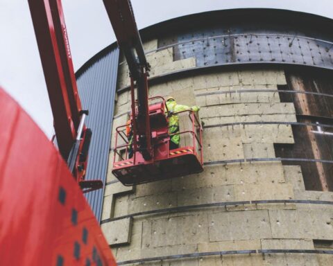 Sand battery installation
