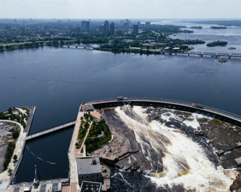 Hydroelectric dam near Ottawa