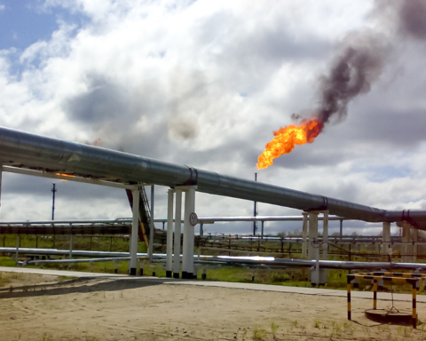 Methane gas flaring